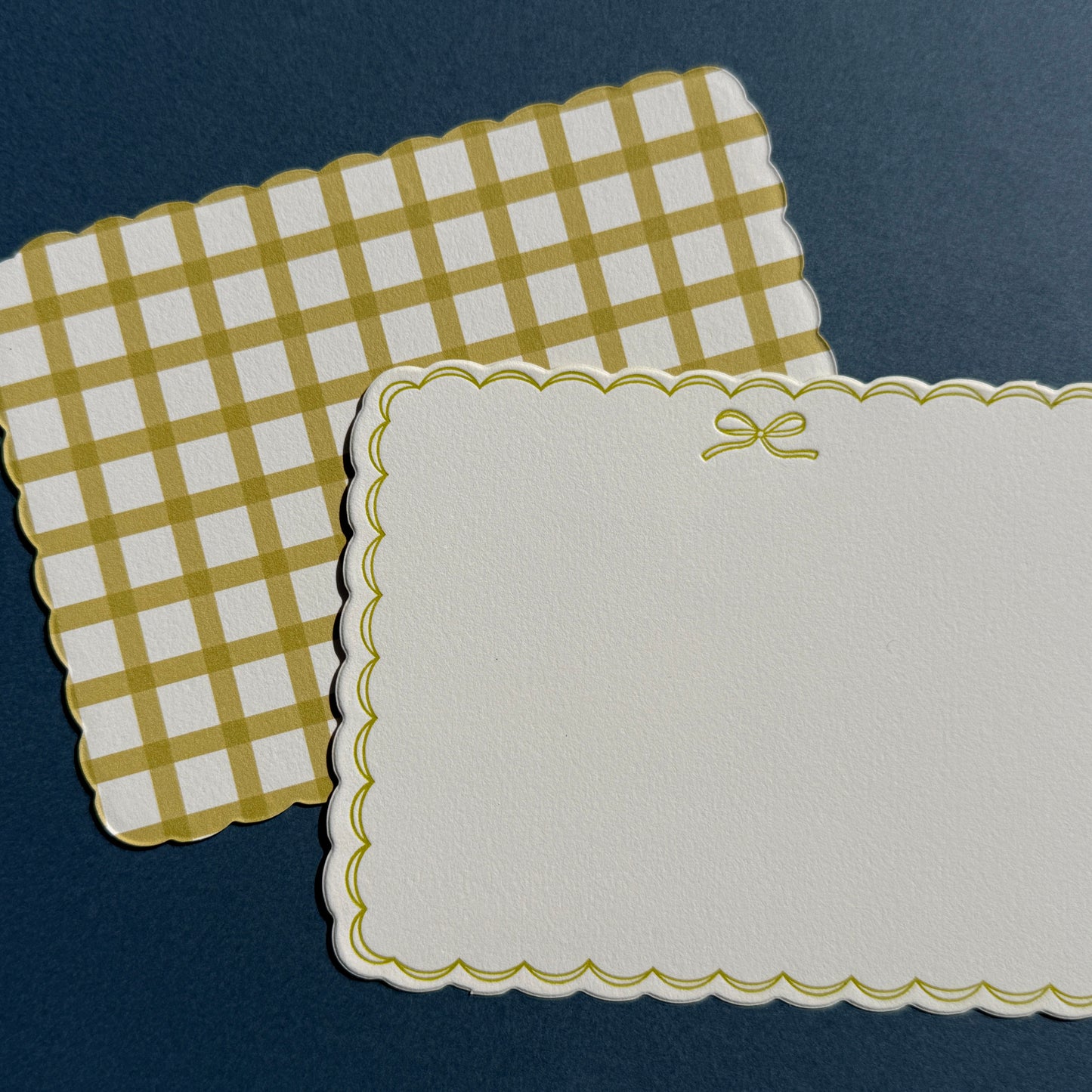 Chartreuse "Bow" Stationery Set